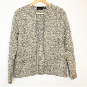 Pamela Roberts Chunky Knit Grey Cardigan M